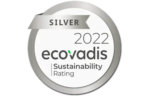 Circular award showing 2022 ecovadis silver award
